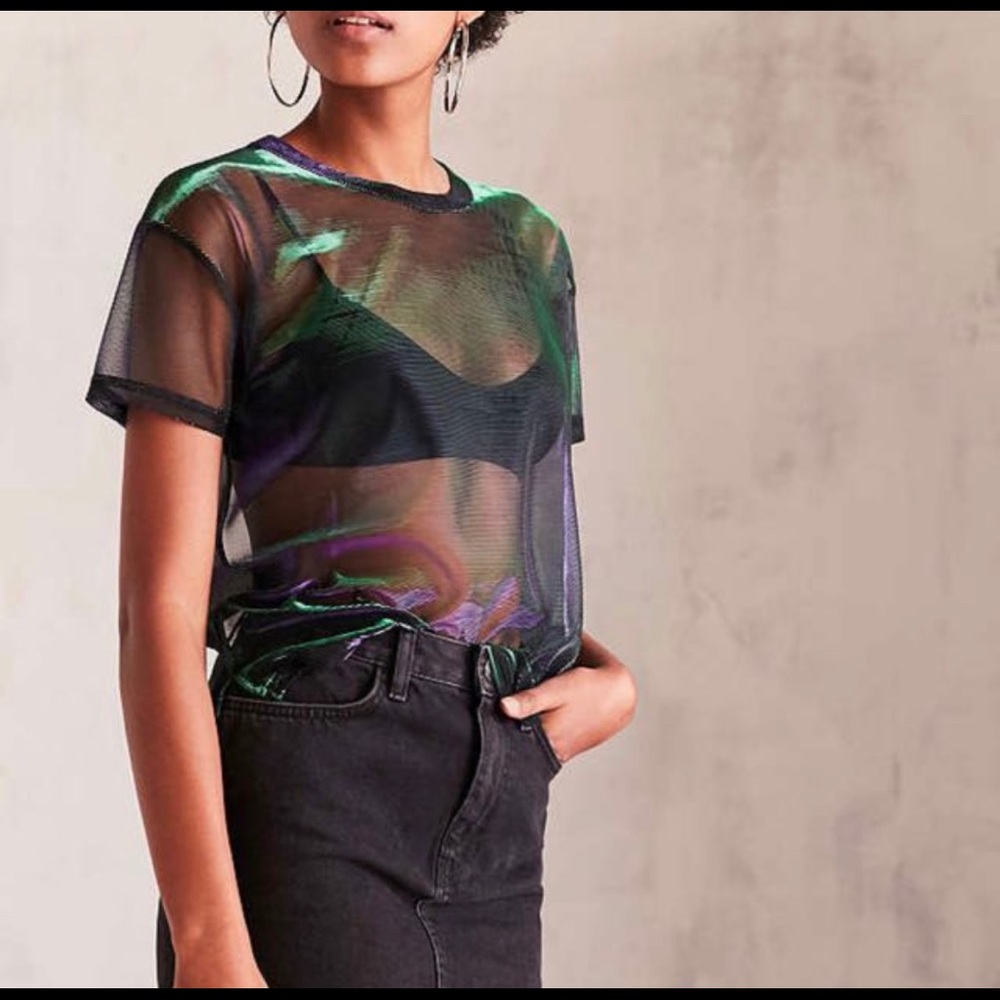 UO; Silence + Noise metallic tee